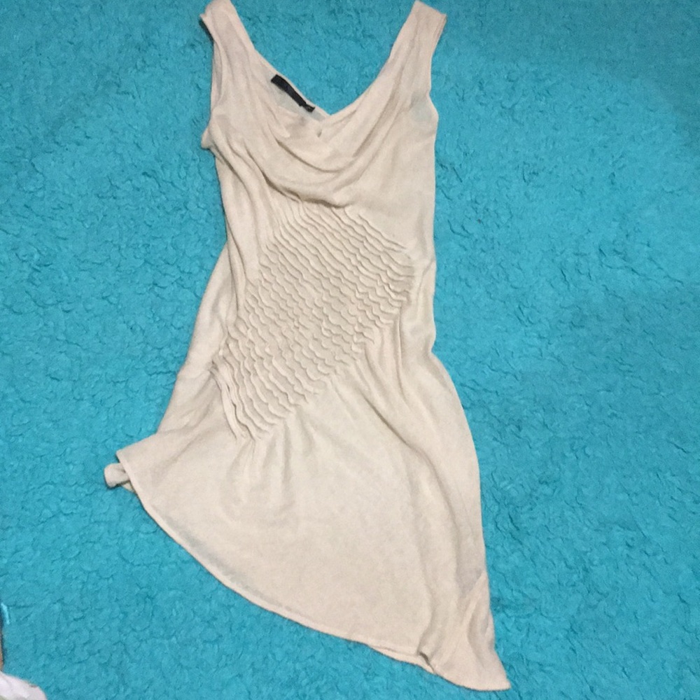 L.A.M.B. Asymmetrical cowl neck sweater top!